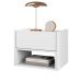 Mesa de Cabeceira Quarto Florença Suspensa com 1 Gaveta Branco