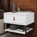 Mesa de Cabeceira Suspensa Hampton Branco