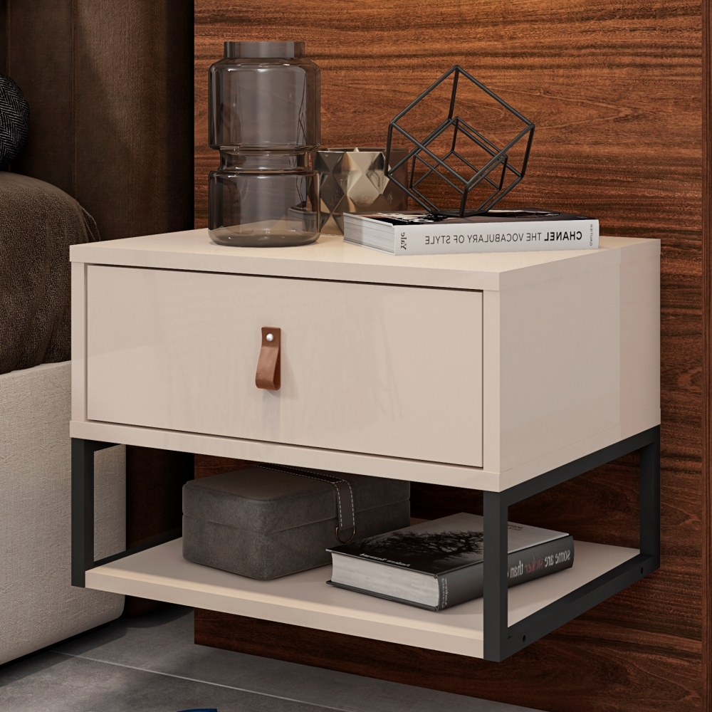 Mesa de Cabeceira Suspensa West Off White