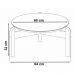 Mesa de Centro 006008 e Rack Para TV 011080 Branco Cedro DCASA