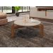 Mesa de Centro Julliane Off White/Cedro