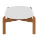 Mesa de Centro Lizz Oblonga Branco/Cedro - Casa D