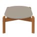 Mesa de Centro Lizz Oblonga Off White/Cedro - Casa D