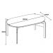 Mesa de Centro Lizz Oblonga Off White/Cedro - Casa D