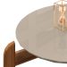 Mesa de Centro Lizz Off White e Cedro