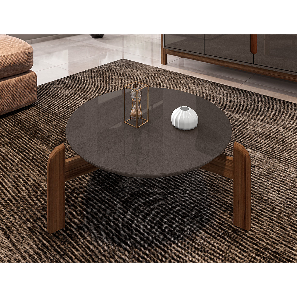 Mesa de Centro Lizz Pérola e Cedro