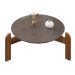 Mesa de Centro Lizz Pérola e Cedro