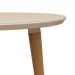 Mesa de Jantar Redonda com Tampo de Vidro Veneza Off White 90 cm