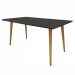 Mesa de Jantar Retangular Veneza Preta 160 cm