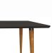Mesa de Jantar Retangular Veneza Preta 160 cm
