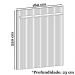 Painel Frisado 220x180 Cm E Rack 4 Portas 190 Cm Branco Cedro DCASA
