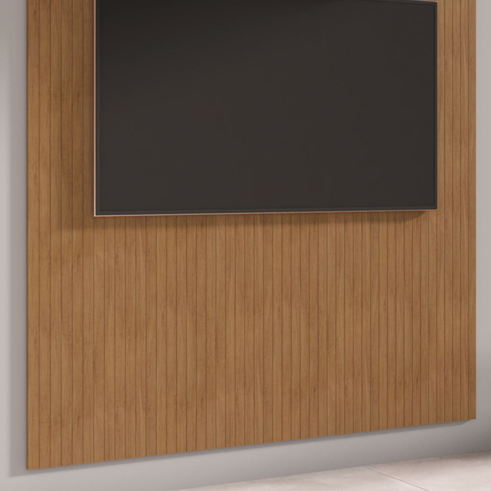Painel Frisado Piso Teto 220x160 Cm Tv 60 Pol 008174 Cedro DCASA