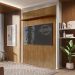 Painel Frisado Piso Teto 220x160 Cm Tv 60 Pol 008174 Cedro DCASA