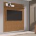 Painel Frisado Siena Sala para TV até 60 Polegadas 160 cm Cedro