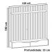 Painel Frisado Suspenso Tv 60 Pol 160 Cm 011090 Cedro Off White DCASA