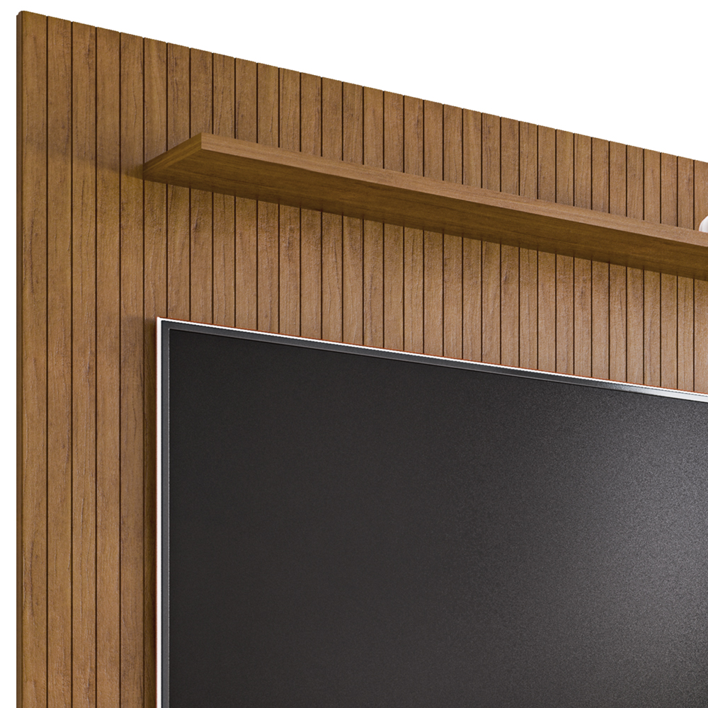 Painel Ripado Suspenso Tv 60 Pol 180 Cm 011088 Cedro Cinza Perola DCASA