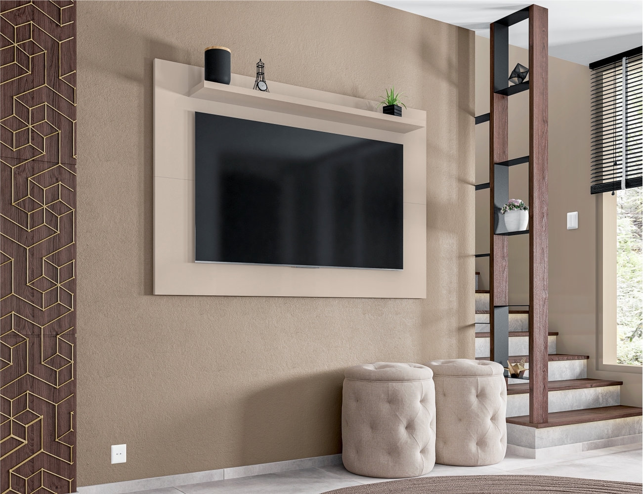 Painel para TV Rangers Off White