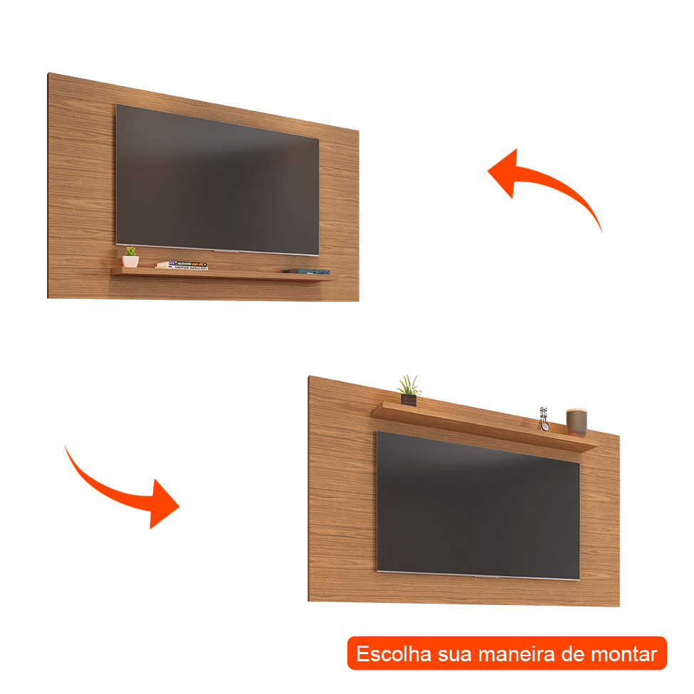 Painel para TV até 60 Polegadas Esmeralda Noce