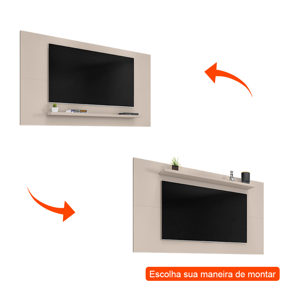 Painel para TV até 60 Polegadas Esmeralda Off White