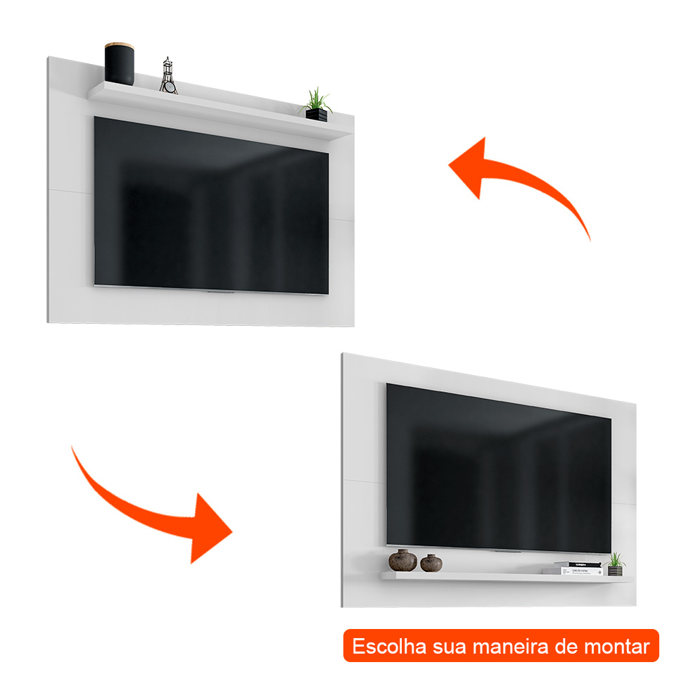 Painel para TV até 60 Polegadas Safira Branco