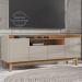 Rack 4 Portas Para TV 60 Polegadas 011071 Off White Cedro DCASA