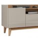Rack 4 Portas Para TV 60 Polegadas 011071 Off White Cedro DCASA