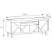 Rack Adria Cinza e Noce 158 cm