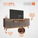 Rack Adria Cinza e Noce 158 cm