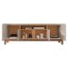 Rack Bancada Lizz 170cm Off White/Cedro para TV até 60” - Casa D