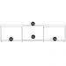Rack Bancada Para TV 60 Pol 180cm 11082 Cedro Off White DCASA