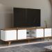 Rack Bancada Para TV 60 Pol 217 cm 11097 Cedro Branco DCASA