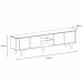 Rack Bancada Para TV 60 Pol 217 cm 11097 Cedro Branco DCASA