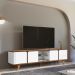 Rack Bancada Para TV 60 Pol 217 cm 11097 Cedro Branco DCASA