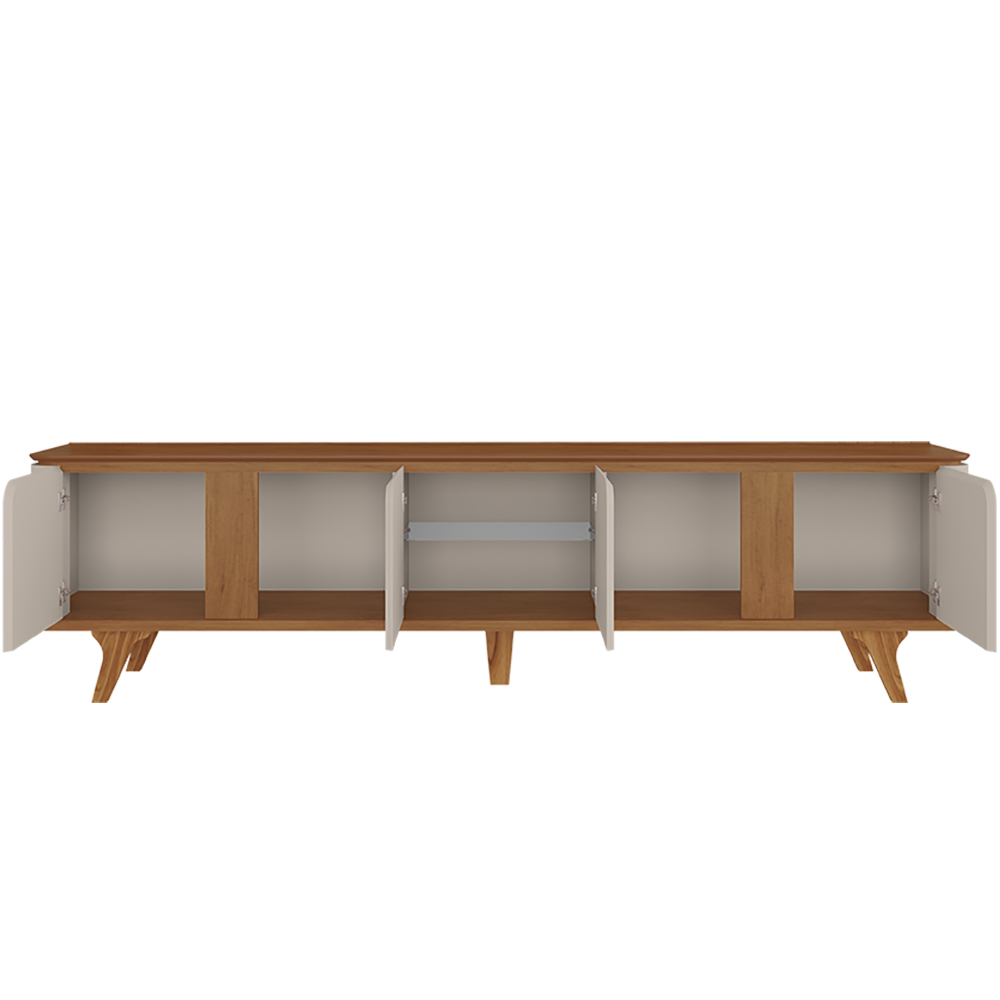 Rack Bancada Para TV 60 Pol 217 cm 11097 Cedro Off White DCASA