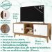Rack Bancada Para Tv 40 Pol 135 Cm 011095 Cedro Branco DCASA