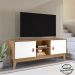 Rack Bancada Para Tv 40 Pol 135 Cm 011095 Cedro Branco DCASA