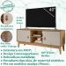 Rack Bancada Para Tv 40 Pol 135 Cm 011095 Cedro Off White DCASA