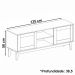 Rack Bancada Para Tv 40 Pol 135 Cm 011095 Cedro Off White DCASA