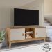 Rack Bancada Para Tv 40 Pol 135 Cm 011095 Cedro Off White DCASA