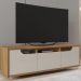 Rack Bancada Para Tv 60 Pol 160cm 11079 Cedro Off White DCASA