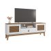 Rack Esmeralda Branco e Noce 160 cm
