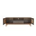 Rack Esmeralda Cinza Pérola e Noce 160 cm