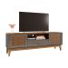 Rack Esmeralda Cinza Pérola e Noce 160 cm