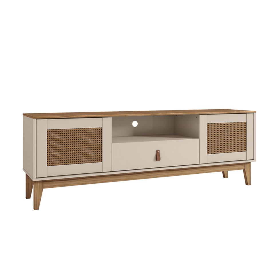 Rack Esmeralda Off White e Noce 160 cm