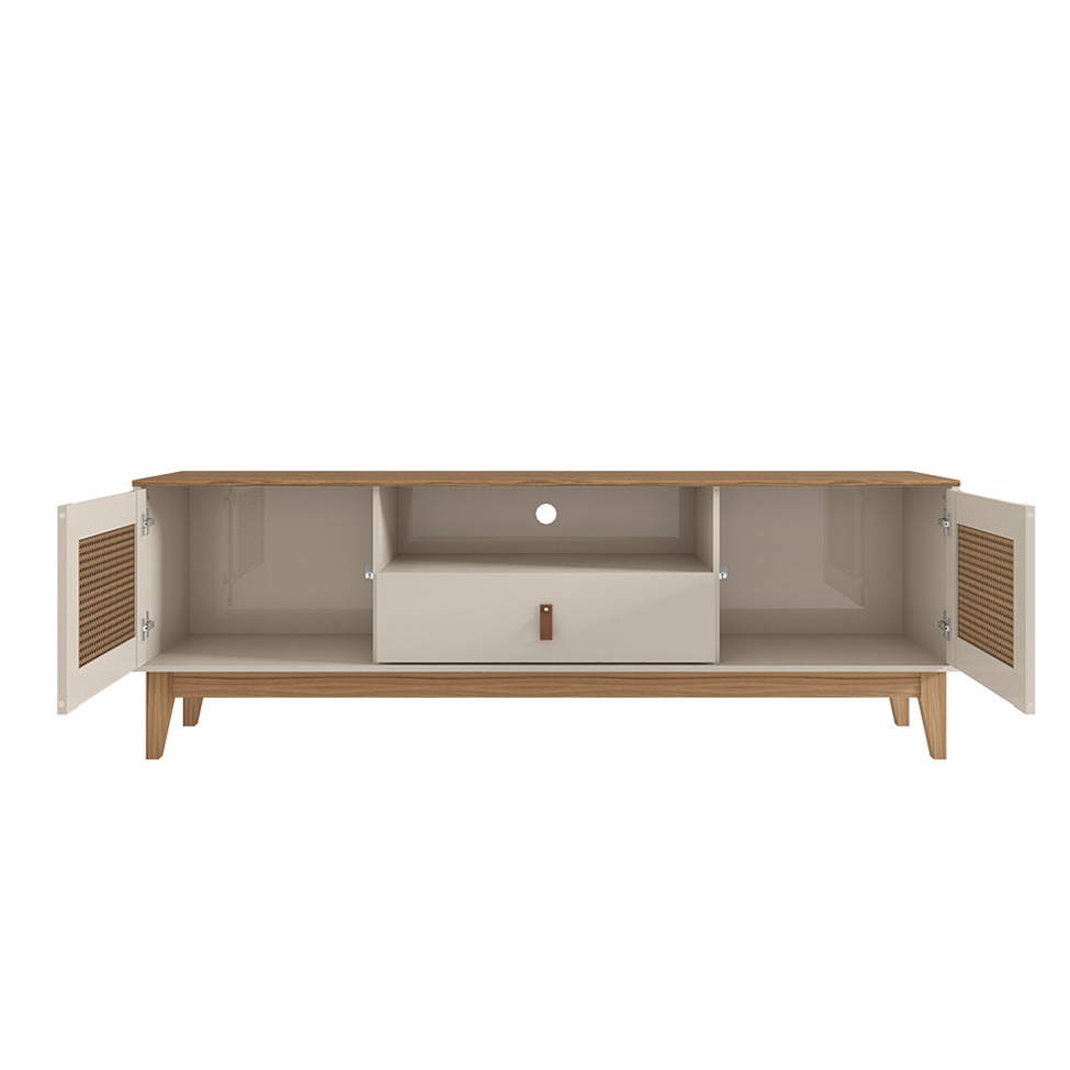 Rack Esmeralda Off White e Noce 160 cm