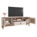 Rack Esmeralda Off White e Noce 160 cm