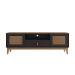 Rack Esmeralda Preto e Noce 160 cm