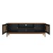 Rack Esmeralda Preto e Noce 160 cm