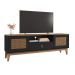 Rack Esmeralda Preto e Noce 160 cm