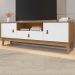 Rack Para Sala 160 CM 011096 Cedro Branco DCASA